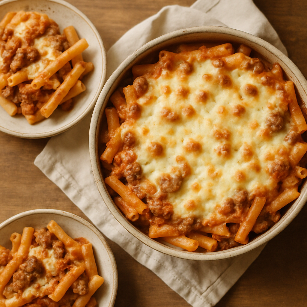 Baked Ziti with Sausage and Ricotta