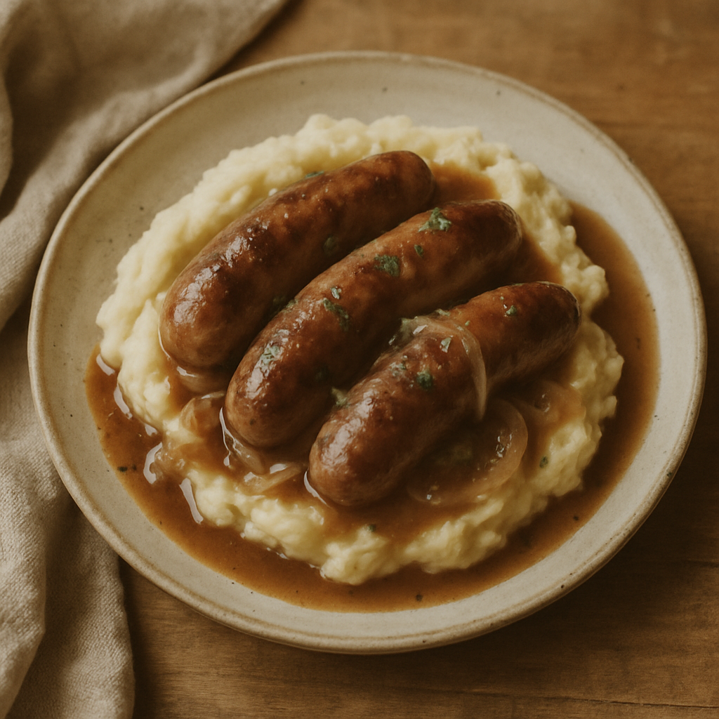 Classic Bangers and Mash