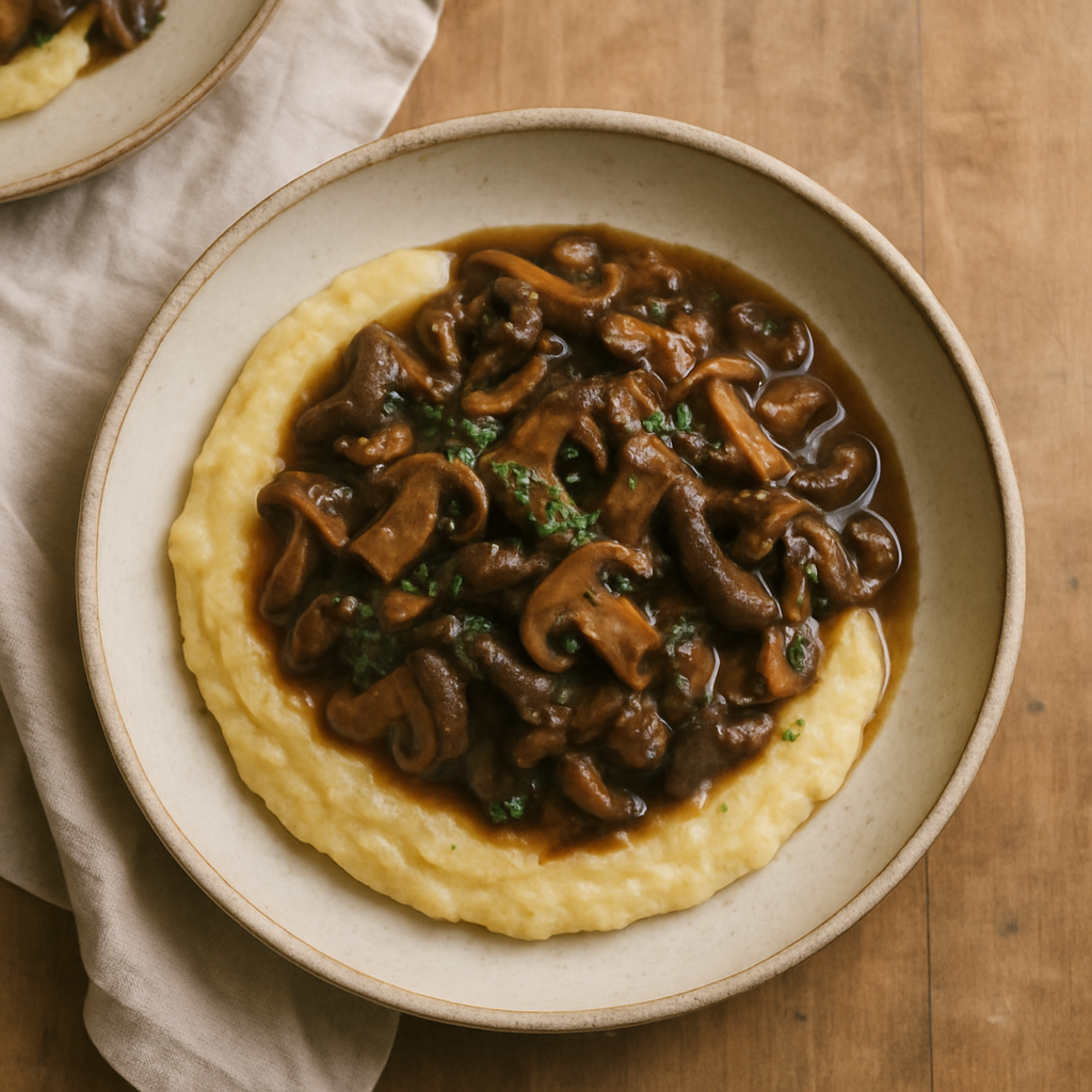 Polenta with Mushroom Ragout