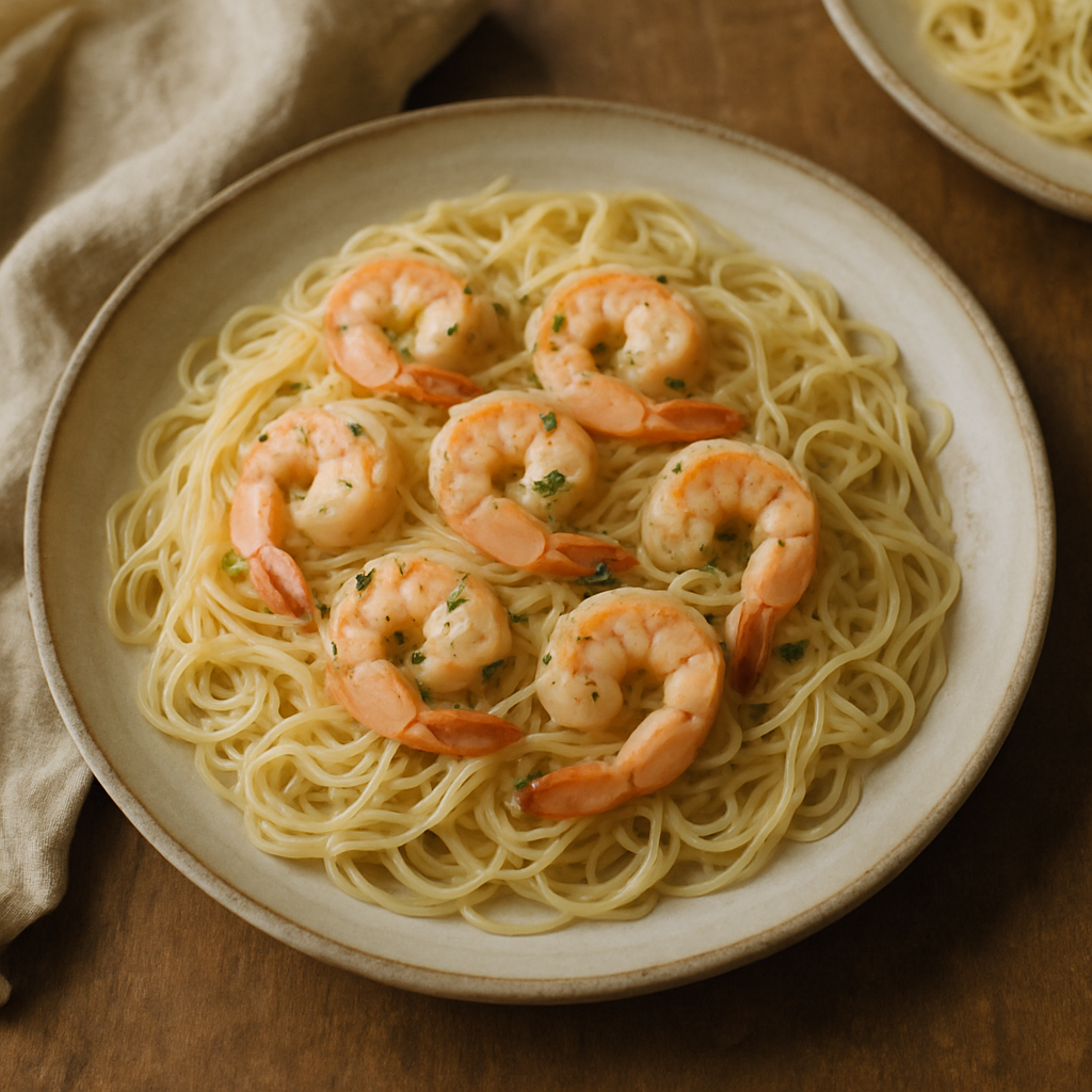 Shrimp Scampi with Angel Hair Pasta