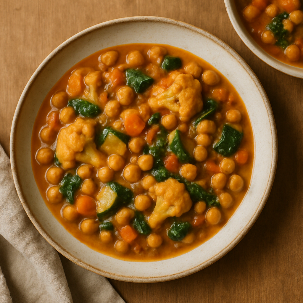Vegetable Curry with Chickpeas